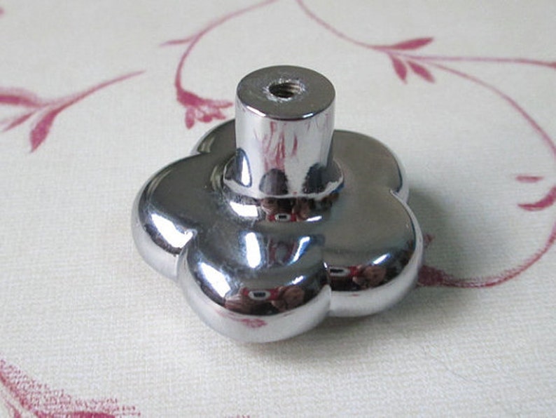 Floral Crystal Knob Rhinestone Glass Knobs Dresser Knob Drawer Knobs Pulls Handles Flower Cabinet Door Knobs Pull Handle Gold Silver Bling