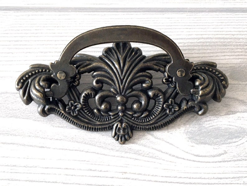 3 Vintage Style Bail Drawer Pull Handle Dresser Pulls Etsy