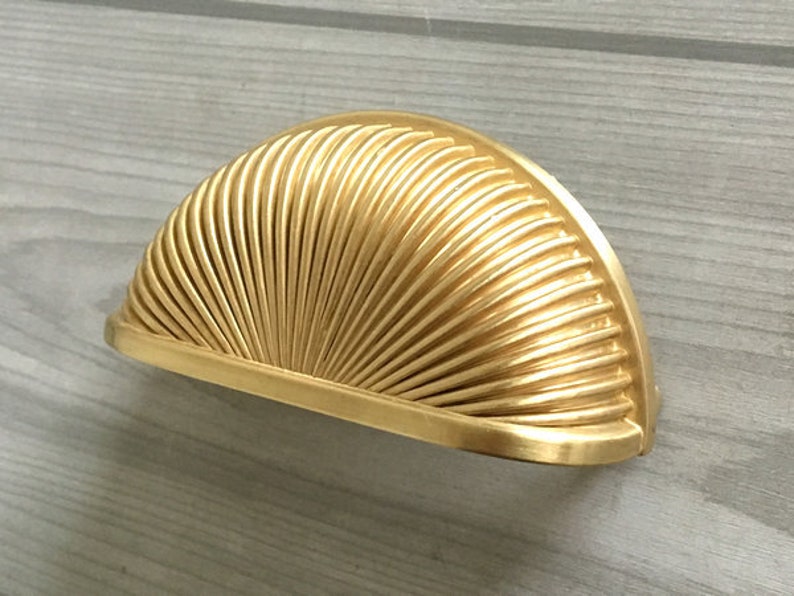 3 Gold Drawer Pull Cup Pull Drawer Pulls Handle Dresser Etsy Canada