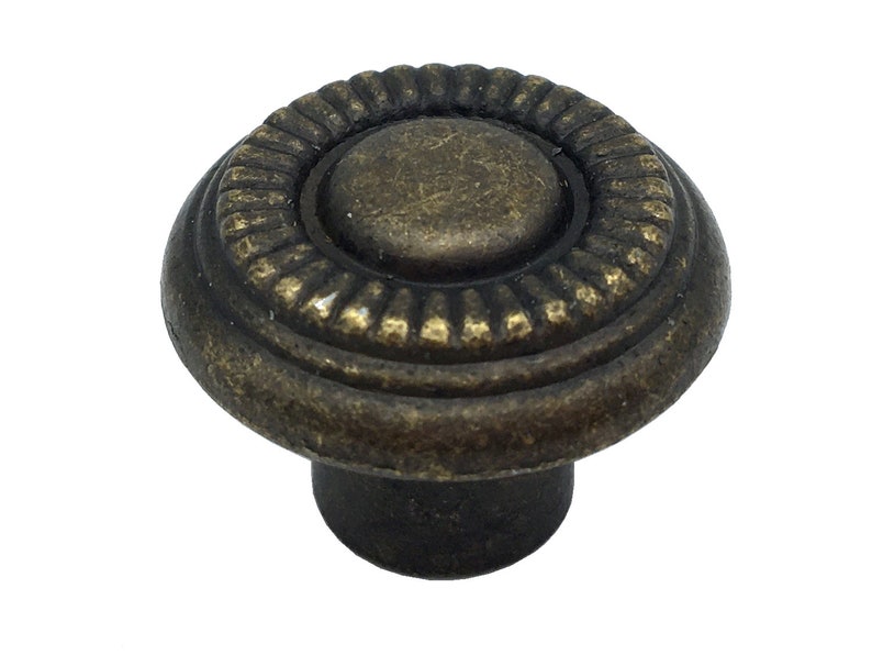 Rustic Dresser Drawer Knobs Pulls Backplate Antique Bronze Etsy