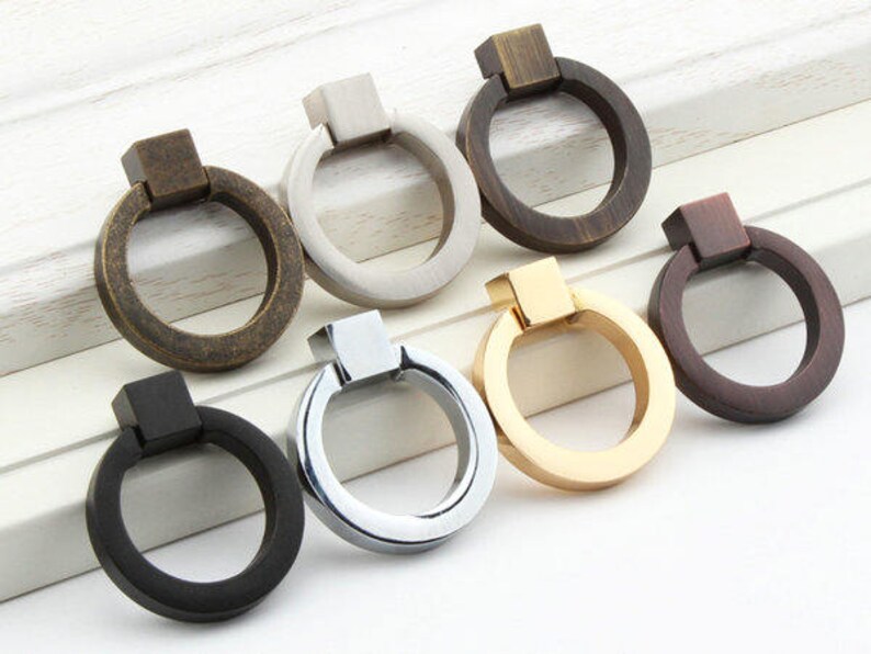 Drop Ring Door Pull Dresser Knobs Drawer Knob Pulls Etsy