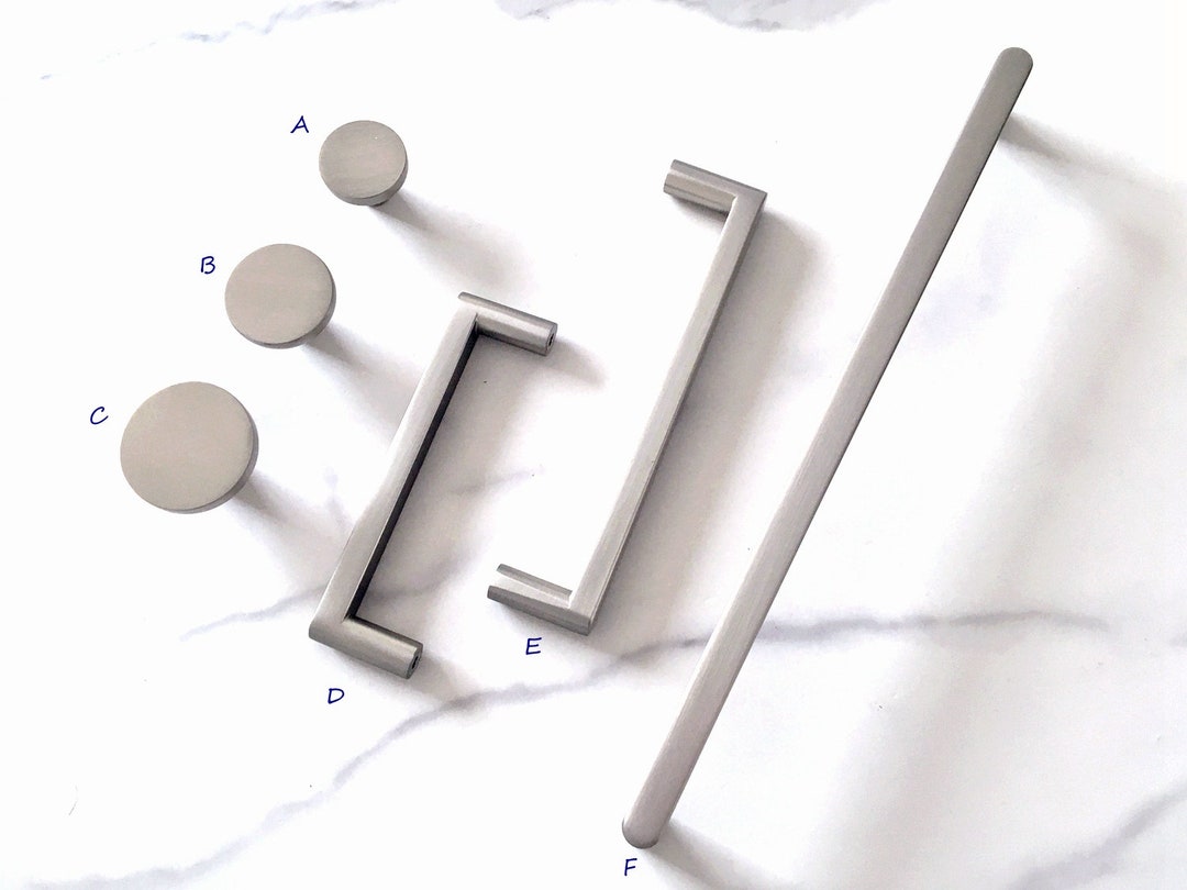 Nickel Pull Handle Brushed Steel Dresser Handles Drawer Pulls