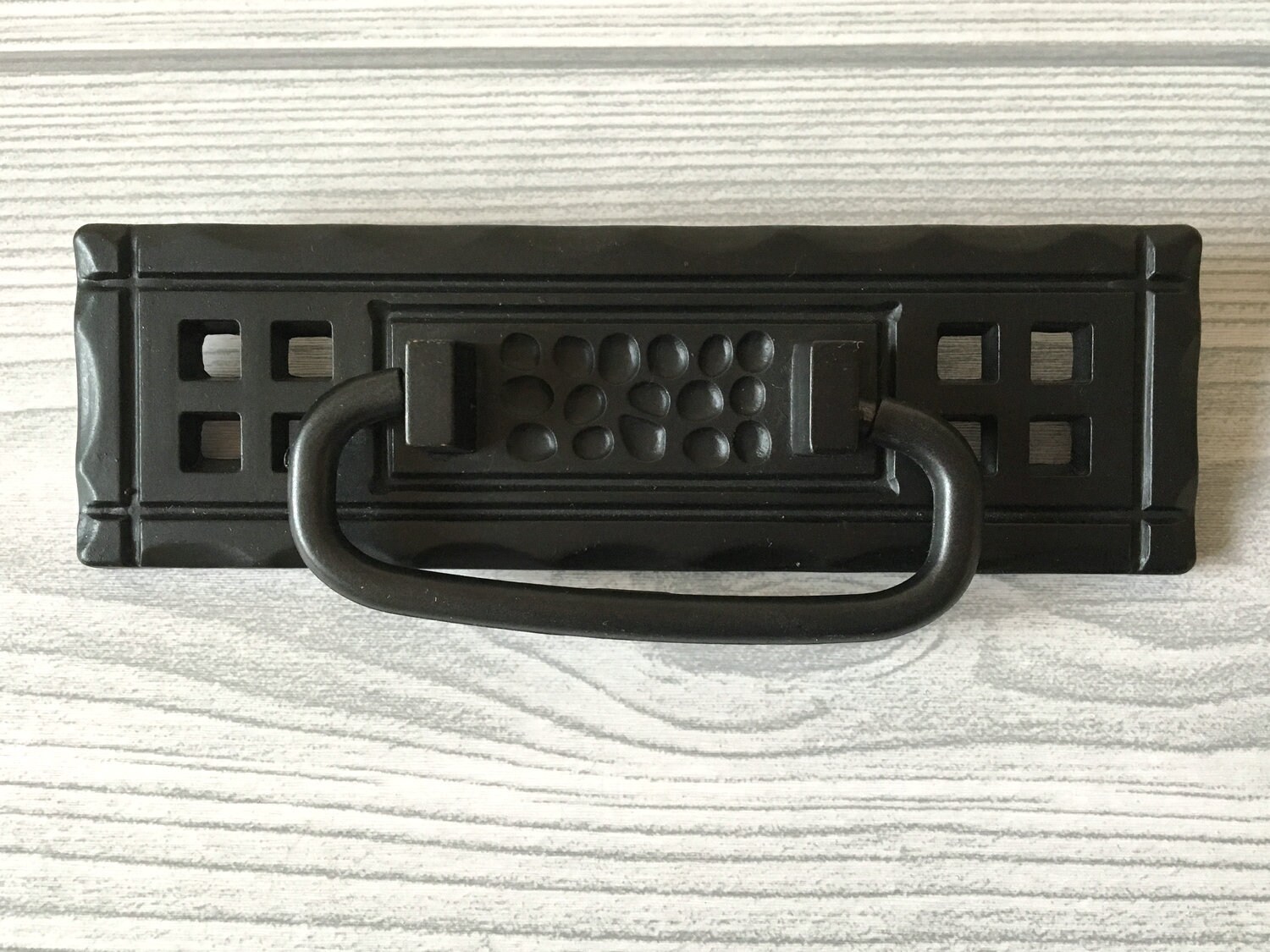 4.25 Vintage Style Black Drawer Pull Bail Drop Dresser Etsy