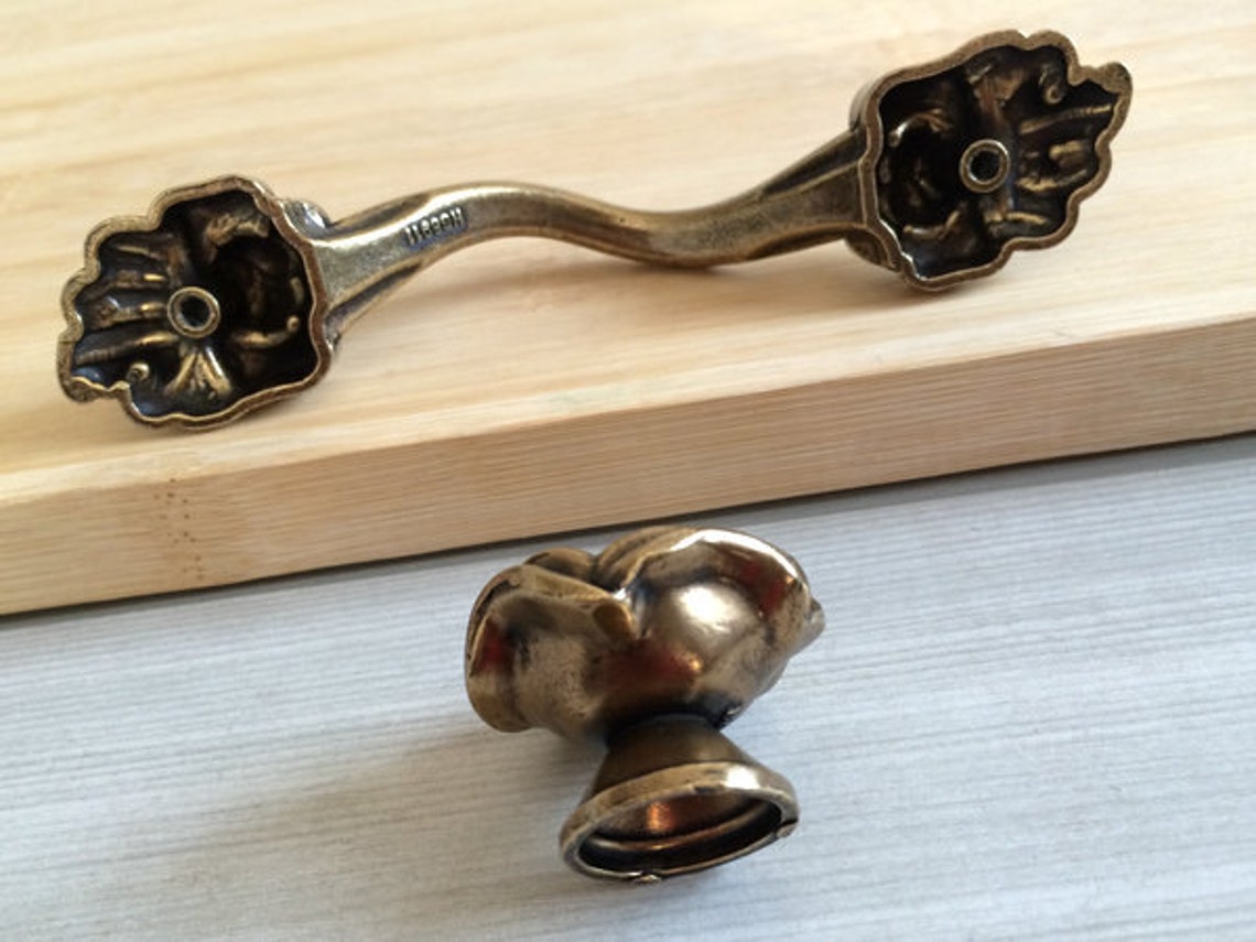 375 antiguo bronce rosa Shabby Chic cómoda perilla | Etsy