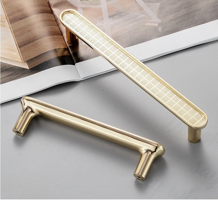 96 128 192 mm Goldene Schrank Griffe Gold Möbelgriffe | Etsy