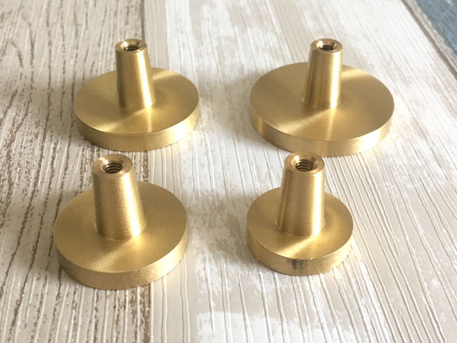 Massiv Messing Bienenstock Knauf Set 60mm Durchmesser Rose Victorian Reeded Knöpfe