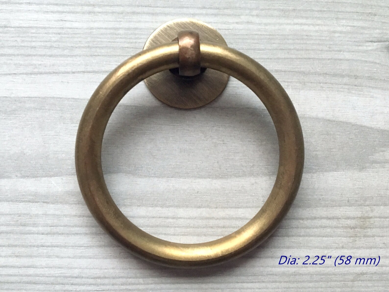 Brass Drop Ring Pull Door Knob Dresser Pulls Brass Antique