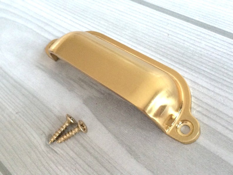 Gold Bin Handles Drawer Pull Dresser Pulls Knobs Handles Etsy UK