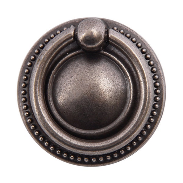 Drawer Knob Cabinet Knobs Drop Dresser Pulls Antique Black Silver Pewter Drawer Pull Ring Drawer Knobs Pull Handle Rings Lynns Hardware