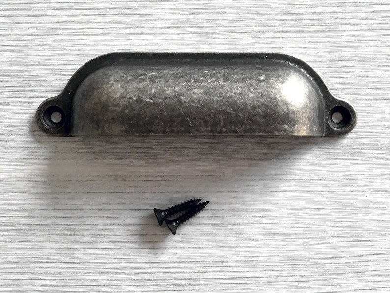 Shell Cup Pull Retro Bin Dresser Drawer Pulls Knobs Handles Etsy UK