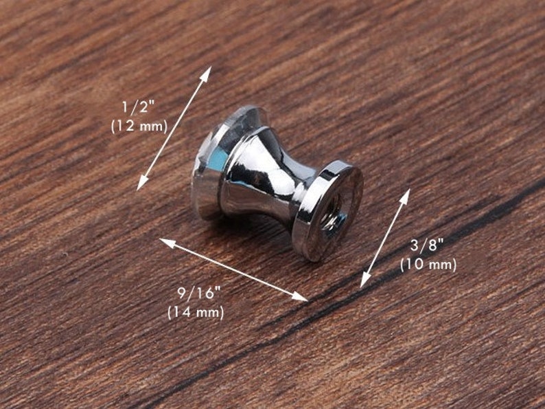1/2 in Diameter Crystal Mini Knob Tiny Glass Knobs Jewelry Box Etsy