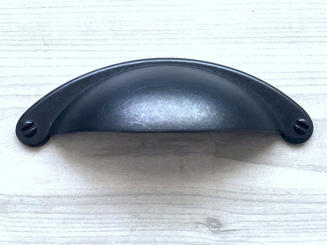 Antique Black Knob Rustic Door Knobs Dresser Knobs Etsy