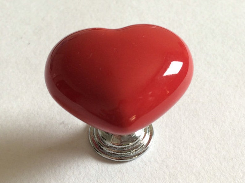 Colorful Heart Knobs Dresser Drawer Knobs Pulls Handles Etsy