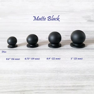 Brass Knob Unlaquered MCM Knob Black Gold Brass Mini Knob Tiny Small Cabinet Knobs Dresser Pull Drawer Pulls Antique Bronze Lynns Hardware Matte Black