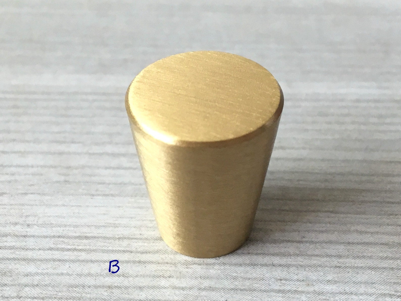 Tapered Brass Knob Brass Cone Knob Drawer Knobs Pulls Handles Etsy