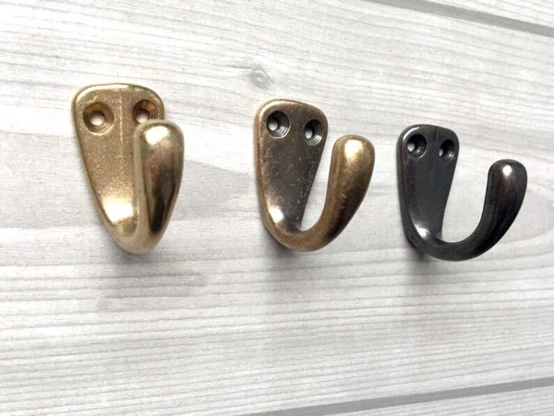 Small Wall Hooks Brass Hook Decorative Hooks Wall Hook Antique Etsy