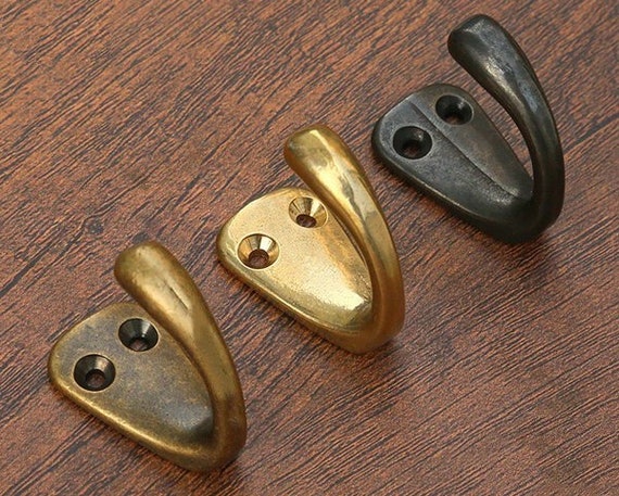 Small Wall Hooks Brass Hook Decorative Hooks Wall Hook Antique - Etsy