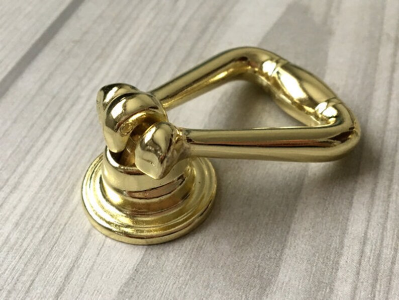 2.5 3.75 Gold Drawer Pulls Drop Bail Drawer Pull Handles Knob Dresser Pulls Ring Cabinet Knobs Door Handle Lynns Hardware 2 12 64 96 mm