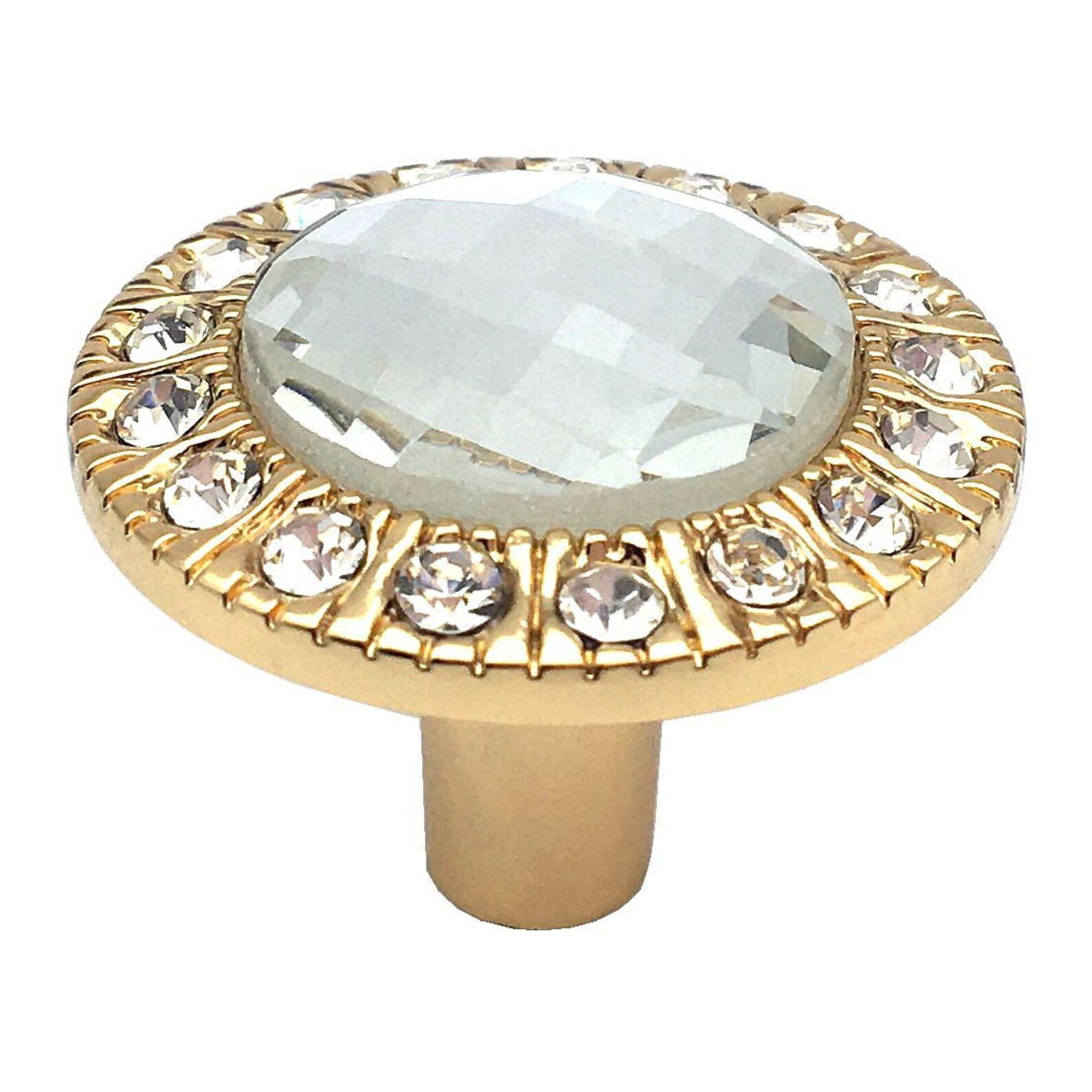 Gold Crystal Knob Glass Knobs Drawer Pull Glass Dresser Knob Etsy