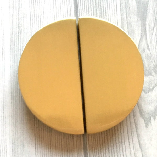2 1/2" C-C Brushed Gold Drawer Pull Half Moon Semicircle Handles 2.5" Dresser Pull Handle Semicircular Cabinet Door Handle Lynns Hardware 64
