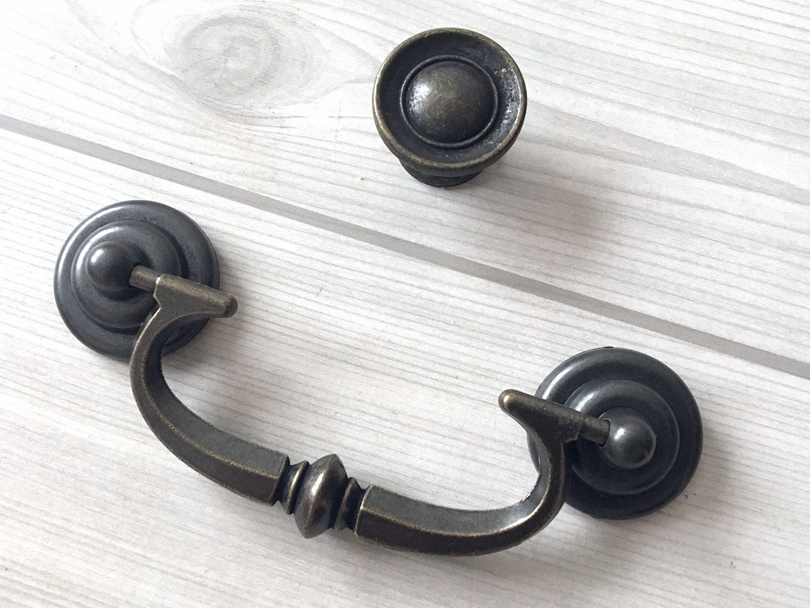 3 1/2 Drop Bail Dresser Pulls Drawer Pull Handles Rustic Etsy