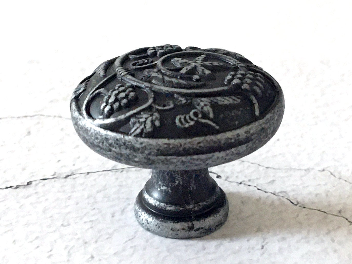Knobs Antique Pewter Black Silver Dresser Knob Drawer Etsy UK