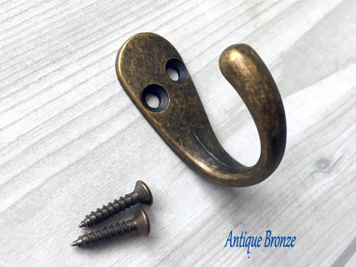 Small Wall Hooks Decorative Hooks Wall Hook Gold Brushed Etsy