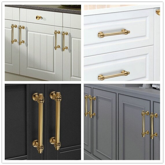 Brass Cabinet Pulls Handles Knobs Drawer Pull Handles Cabinet Knobs Black  Bronze Dresser Knob Pulls Kitchen Lynns Hardware 96 128 160 192 Mm -   Israel