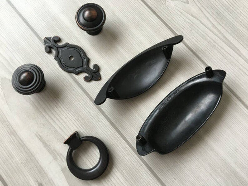 Oil Rubbed Bronze Knob Rustic Door Knobs Dresser Knobs Etsy