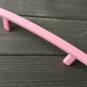 3 3.75 5 Pink Knob Drawer Pulls Cup Bin Pull Kitchen Cabinet Door Handle Dresser Pull Handles Kids Knobs Lynns Hardware 76 96 128 mm D- 3.75"/96 mm