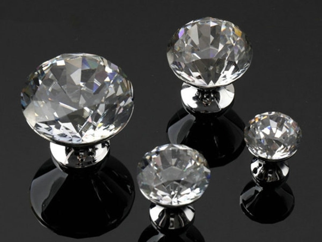 Glass Knobs Crystal Dresser Knob Drawer Knobs Pulls Handles Kitchen
