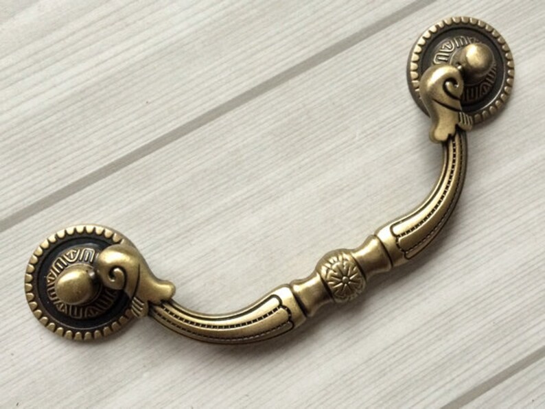 3.75 5 Drop Bail Swing Drawer Pulls Vintage Style Etsy