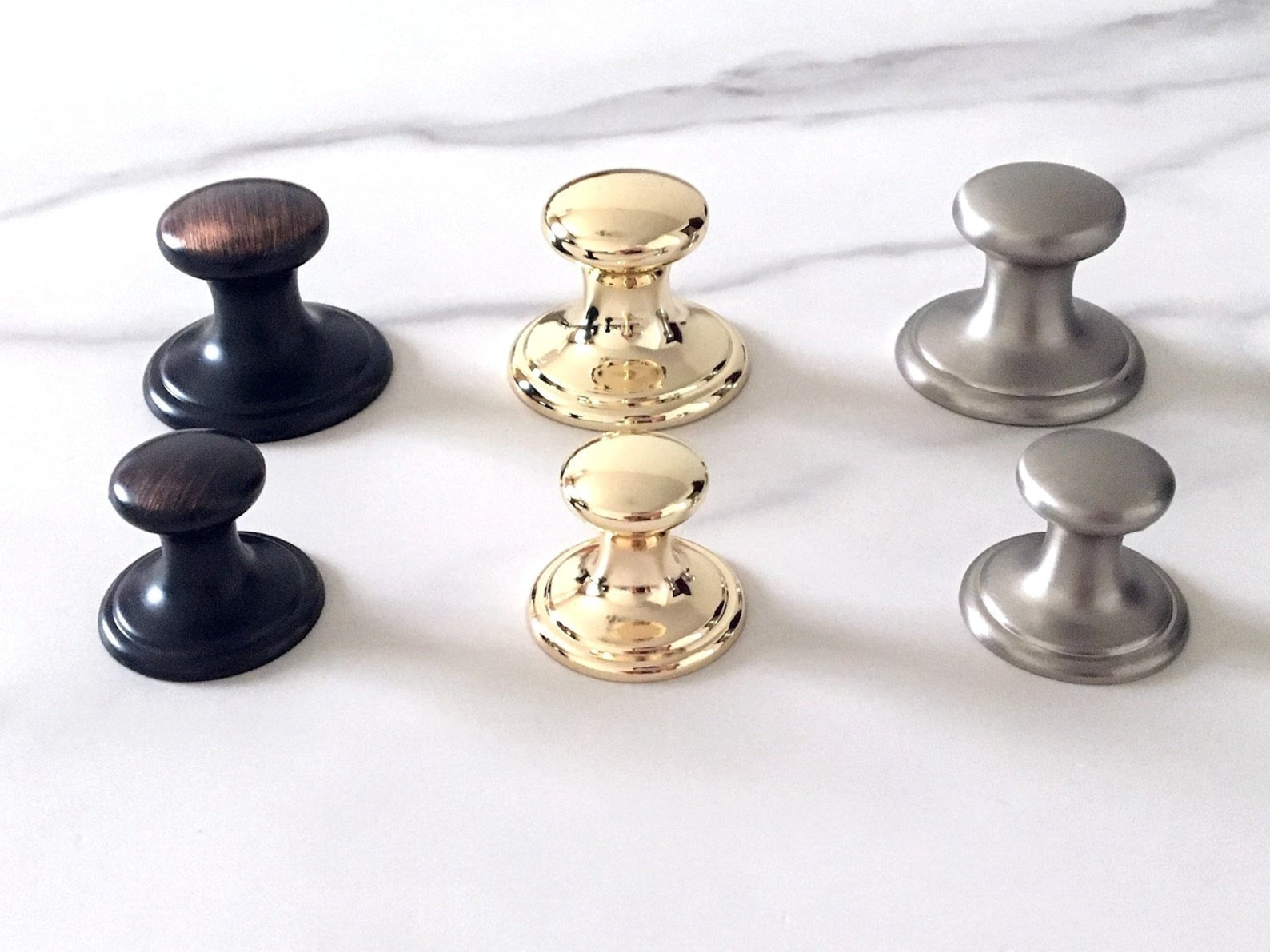 Knobs Brushed Nickel Polished Gold Knob Drawer Pulls Etsy