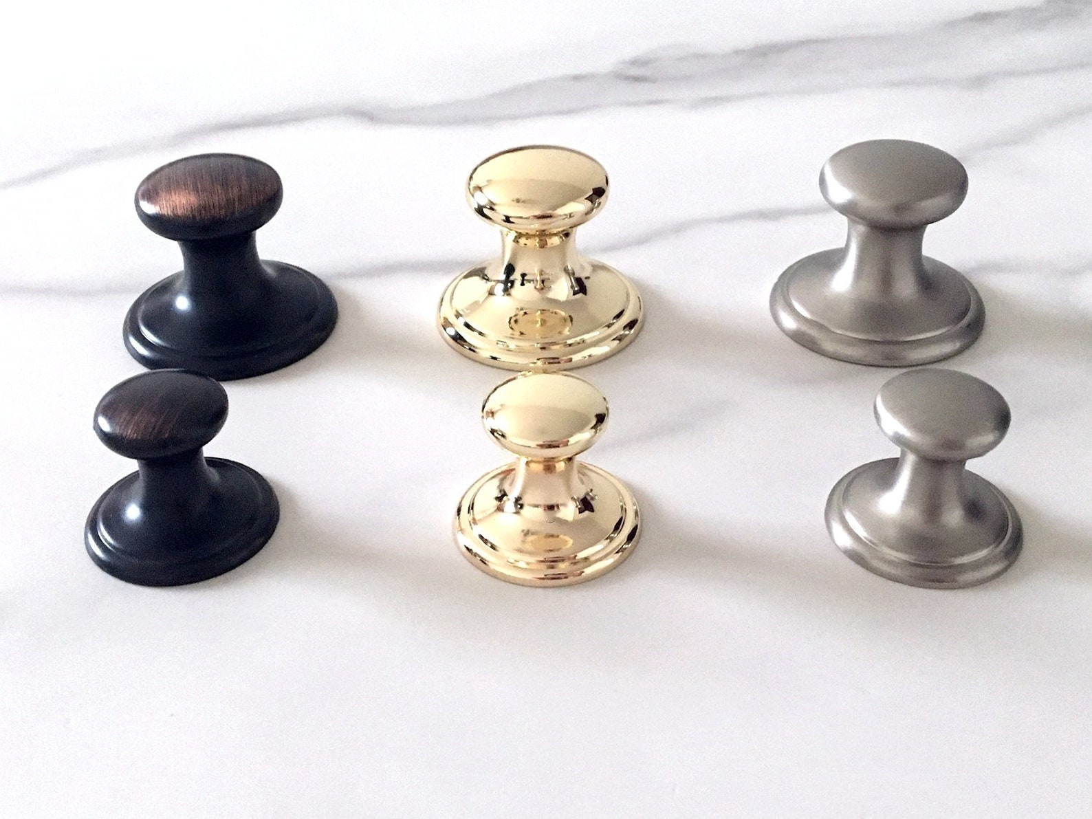 thumbnail image 2 of 25-Pack Brushed Nickel Cabinet Knobs – 38mm Kitchen Cupboard Drawer Pulls By Handle & Home 2 of 5