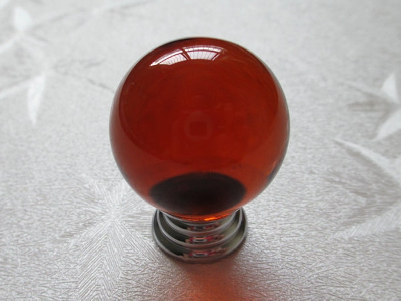 Glass Dresser Knob Amber Knobs Crystal Knob Drawer Knobs Pulls Etsy