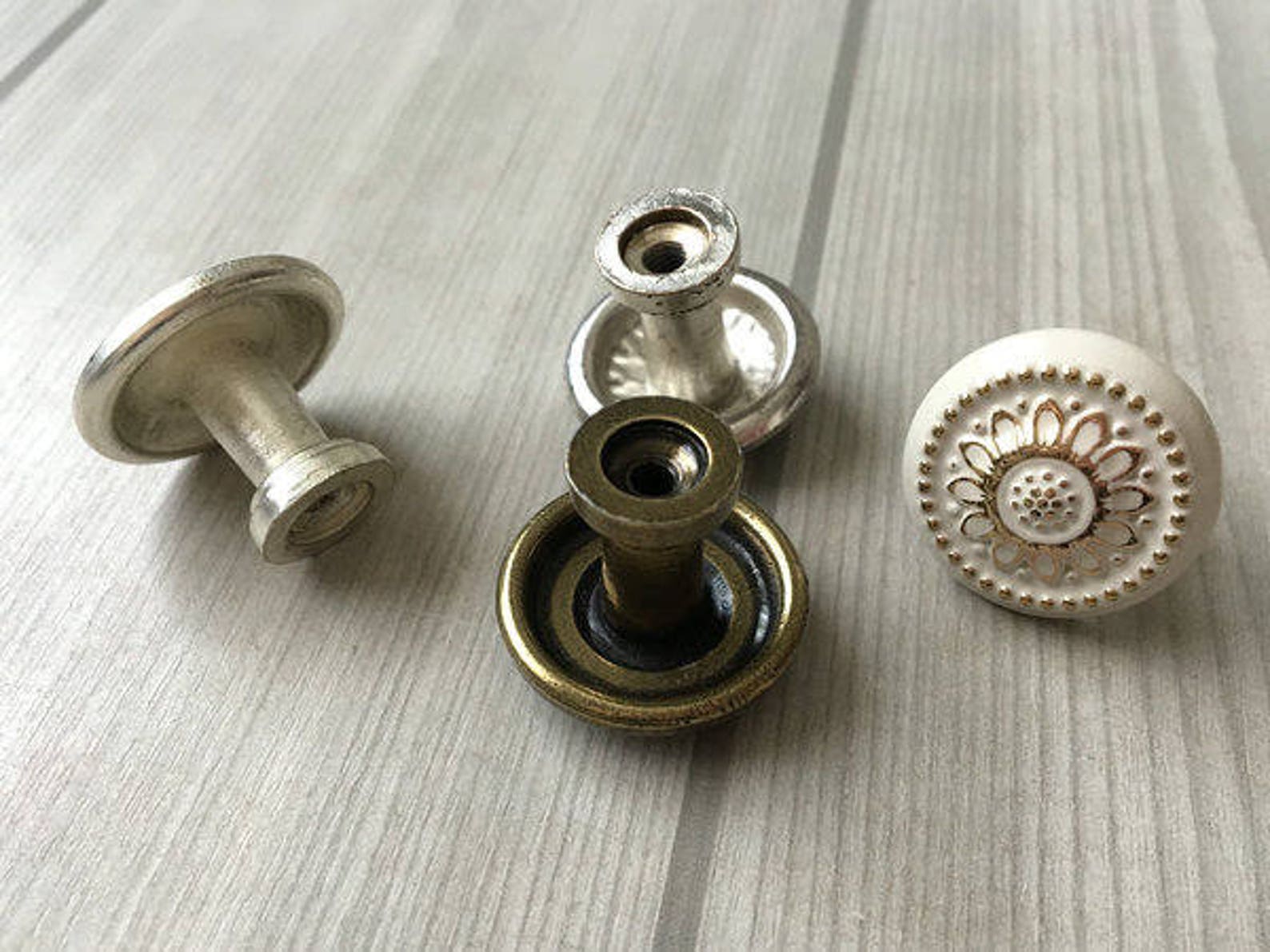 1 25 mm DIA Small Knob Tiny Knobs Shabby Chic Dresser Etsy