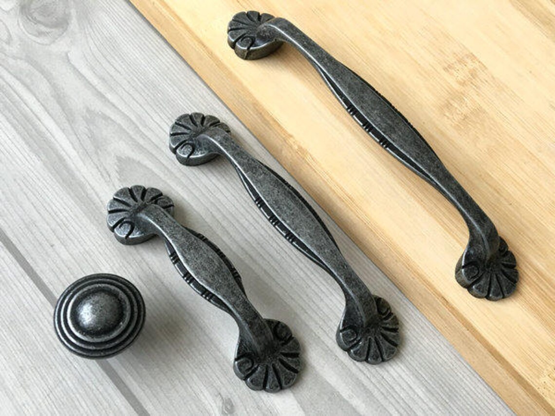 2.5 3.75 5 Rustic Dresser Drawer Pulls Etsy