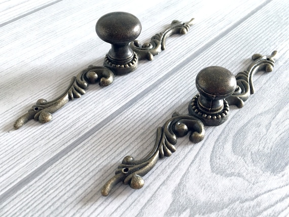 Antique Furniture Handles Vintage Drawer Pulls Ceramic Chinese