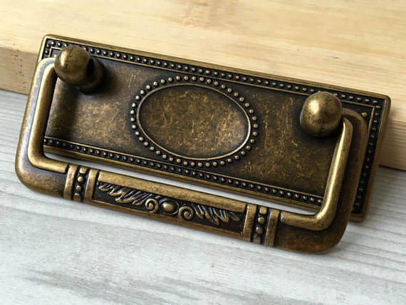 2 5 Vintage Style Drop Bail Dresser Drawer Pulls Handles Etsy