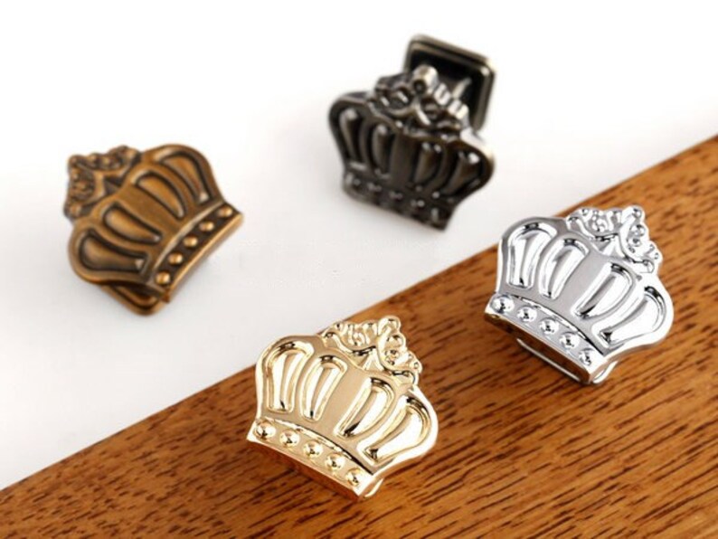 Crown Knobs Dresser Knob Drawer Knobs Pulls Handles Cabinet Knobs Pull Handle Decorative Furniture Knob Brass Hardware