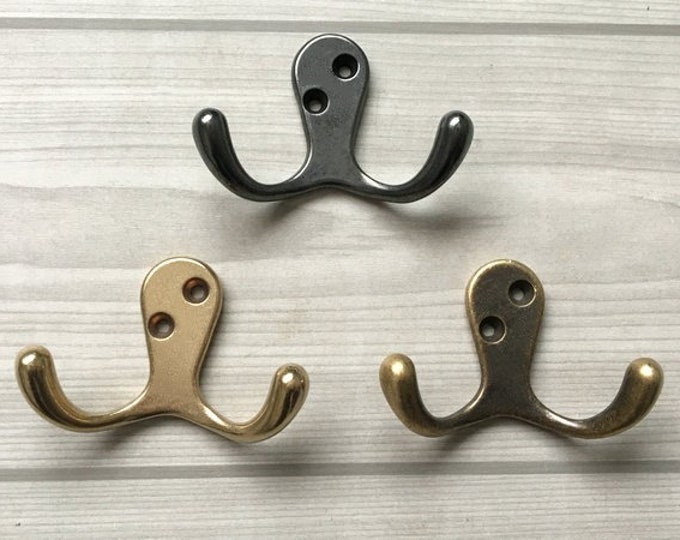 Small Wall Hooks Brass Tiny Hook Decorative Hooks Wall Hook Etsy Canada