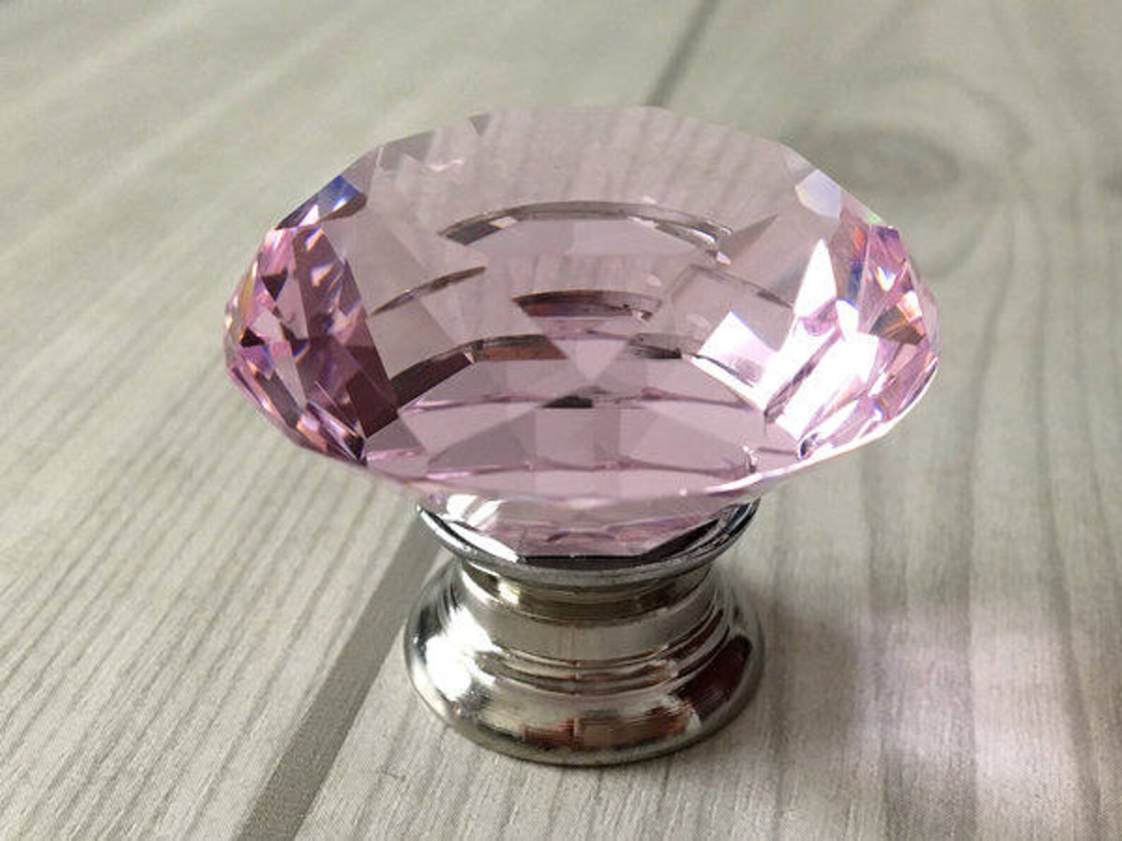 Pink Knob Knobs Glass Knobs Crystal Knob Dresser Knob Drawer Etsy