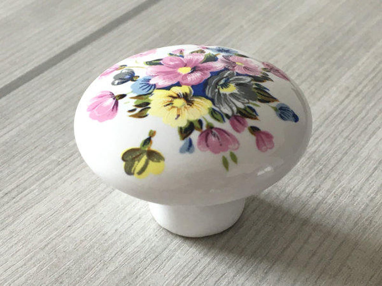 Flower Knob Dresser Knobs Bird Drawer Knob Pulls Handles Etsy