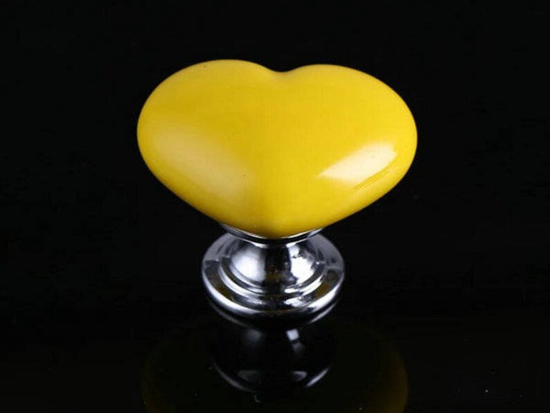 Colorful Heart Knobs Dresser Drawer Knobs Pulls Handles Etsy