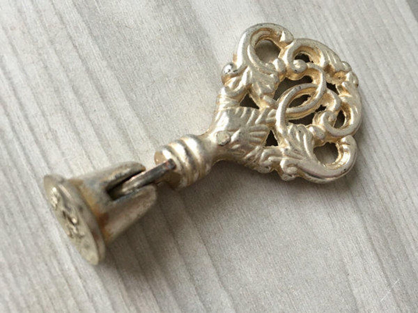 Shabby Chic Dresser Drawer Pulls Knobs Handles Antique Silver Etsy