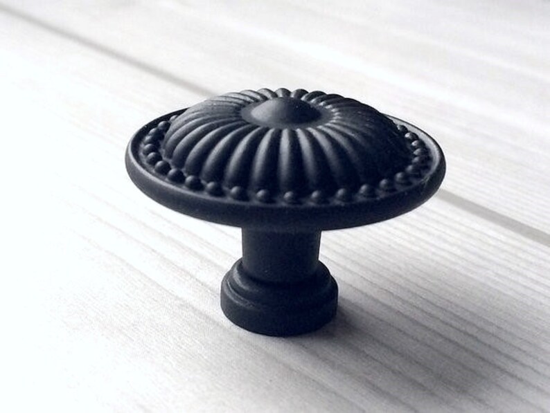 3.4 3.75 Black Dresser Knobs Pulls Drawer Knob Etsy