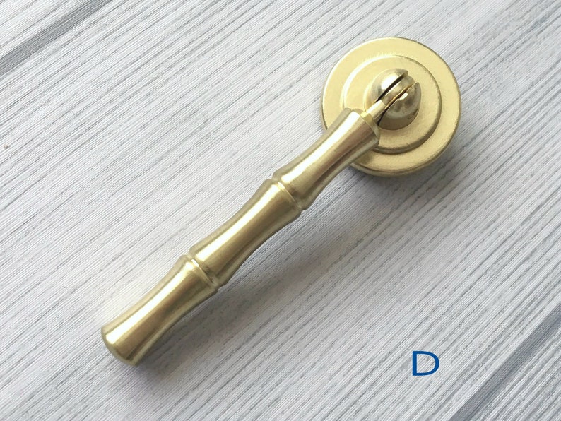 Brass Drop Ring Pull Cabinet Door Knob Pulls Handle ...