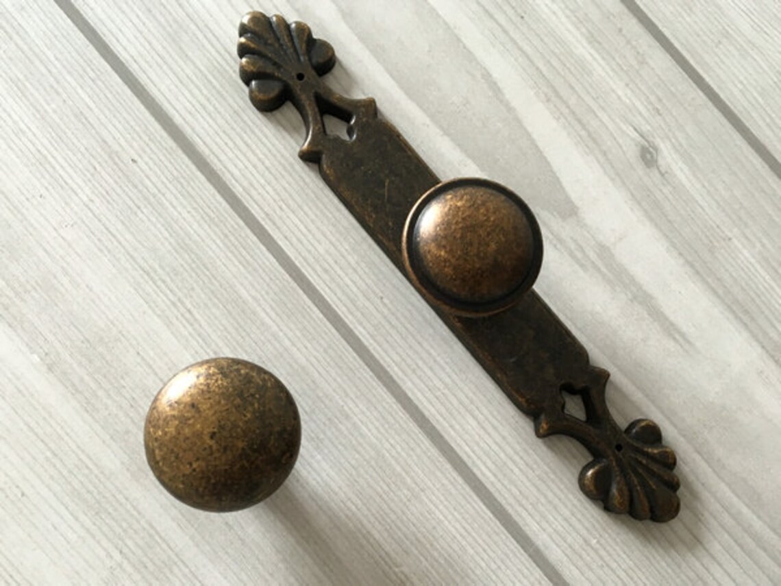 Antique Bronze Knobs Door Knob Dresser Drawer Knobs Etsy