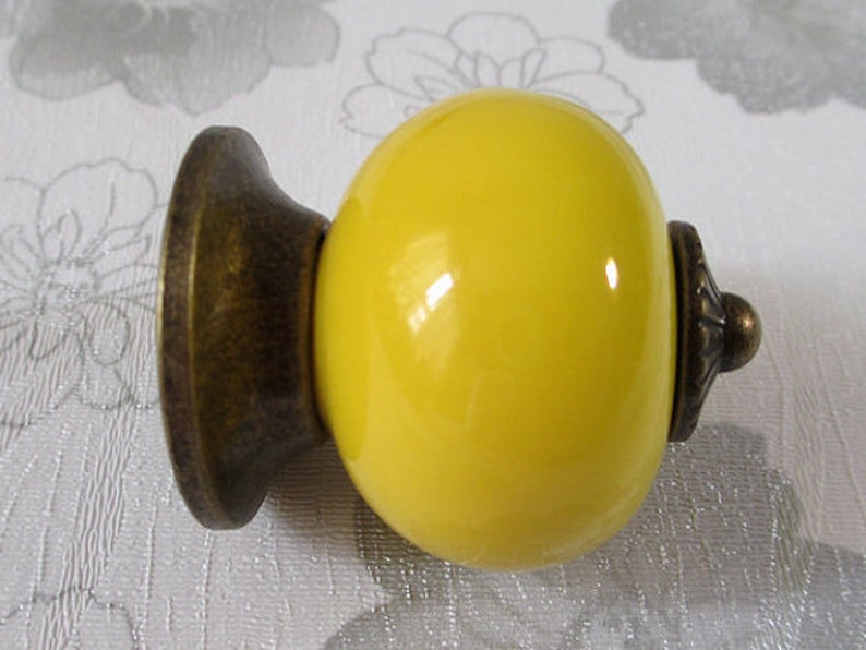 Yellow Dresser Knobs Drawer Knob Kitchen Knobs Pulls Etsy UK