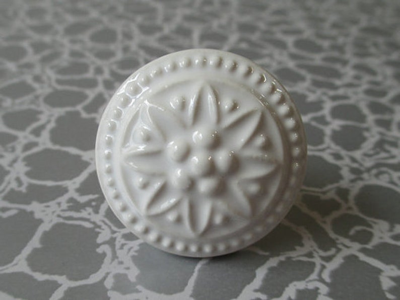 Decorative Knobs Dresser Knob Drawer Knobs Pulls Handles White Etsy